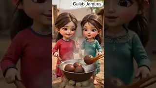 Tiny Village Girls Make a Chocolate Gulab Jamun Tower 🍫🔥 | Mini Chefs Cooking HUGE Dessert #cooking