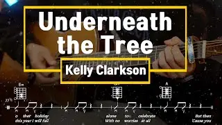 🎄 Underneath the Tree - Kelly Clarkson 기타 연주 Cover 악보 코드 Chords Guitar TAB