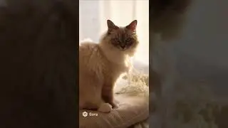 Cinematic Cat Photoshoot MV 🎬✨ | Soft Light & Dreamy AI Animation #Shorts