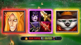 EPIC RAMPAGE!! Invoker vs Ember Spirit with 2x Divine Rapier! | Map Hack?
