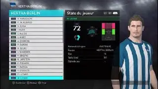 [PES 2018] HERTHA BERLIN created players stats