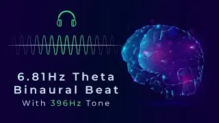 6.81Hz Theta Binaural Beats with 396Hz Frequency | Deep Healing & Emotional Release | ASMR Binaural