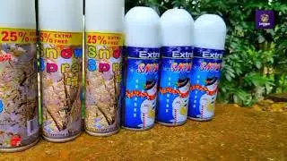 snow spray experiment #shortvideo