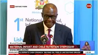 Dr. Patrick Amoth leads the National Maternal Infants and Child Nutrition Symposium
