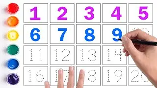 Counting Numbers | write and read numbers | 123 learning for kids | 1-20 | 123 counting for kids-541