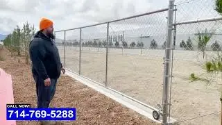 Commercial Chain Link Gate Installation Orange County