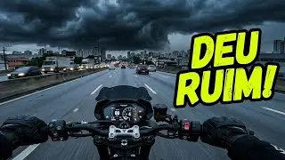 Street Triple 765 S - Peguei chuva saindo para andar de motoka