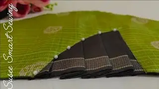 Trendy One Side Pleat Sleeve Design for Blouse | Cutting & Stitching Tutorial
