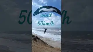 50km/h wind stormy atlantic #flaremoustache #parakite #soaring #paragliding #nature #atlantic