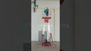 Double mast aluminum alloy lifting platform/Elevating platform