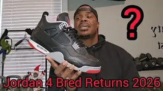 Air Jordan 4 Bred OG возвращаются в 2026 году? #jordanshoes #shoereviews #nike #sneakerhead