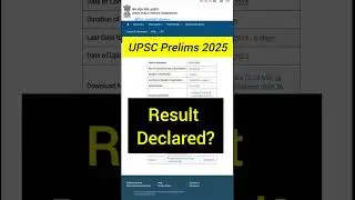 UPSC Pre Result 😱🥳 #upsc #prelims #result #cutoff #2025 #motivaton #study #ias #ips #ras #exams #pcs