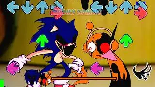 FNF Sprunki All Phases 2.3 vs Sonic.Exe Sings Sliced Pibby | Incredibox Sprunki FNF Mods