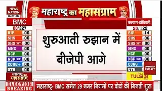 BMC Election Result Today:BMC चुनाव का शुरूआती रुझान में BJP 12 आगे।Uddhav |Shinde| Maharastra Nikay