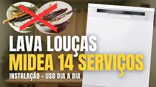 Nunca mais lavei lou&ccedil;a! Review Completa da Lava-Lou&ccedil;as MIDEA 14 Servi&ccedil;os (Instala&ccedil;&atilde;o + Uso real)