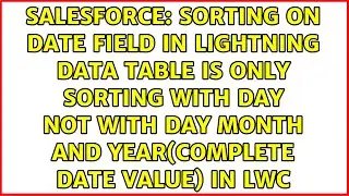 Sorting on Date field in lightning data table is only sorting with Day not with Day month and...