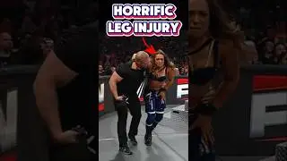 Ужасная травма ноги Зои Старк на RAW😢