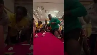 Jamaican athletes react to Oblique Seville win in the men&rsquo;s 100m final at the Tokyo #obliqueseville