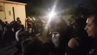 The ScumLords at a diy underground show in El Lay