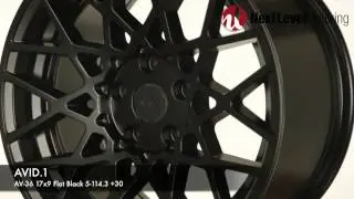 NLMotoring.com 360: AVID.1 AV-36 17X9 Flat Black 5-114.3 [+30mm] AV3617905H30BK