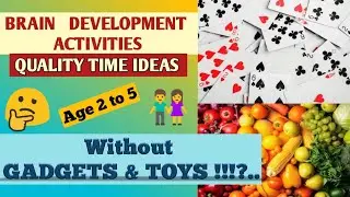 Parenting | Brain development activities  | spend QUALITY TIME with your kids (age 2 to 5) | tamil