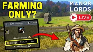 NO Resource Deposits Challenge (FARMING ONLY) - Manor Lords Live