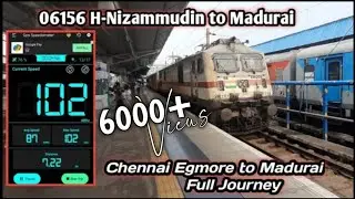 06156 TamilNadu Sampark Kranti express|06156 Chennai Egmore to Madurai full journey|06156 Nizamudin