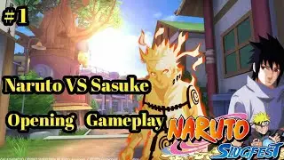 Naruto Vs Sasuke | Opening Gameplay | Naruto Slugfest Mobile | ANDROID | Naruto CBT |