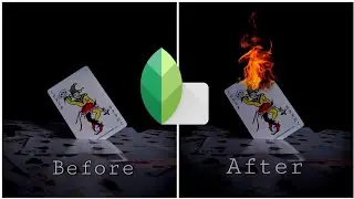 Fire effect photo editing tutorial using Snapseed
