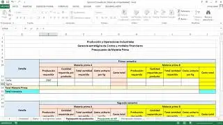 Presupuesto maestro | Presupuesto de ventas, producción y materia prima | Parte 001