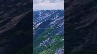 ☀️ மலைகள் மேலே Solar Sea!#shorts #trending #solarenergy