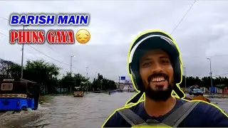 BARISH ME PHUNS GAYA | RAIN MOTOVLOG