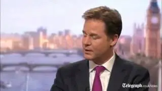 Nick Clegg  people 'at the top' should fund tax cut