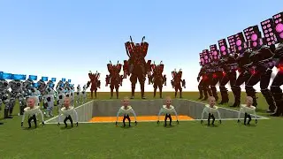 TRI-TITAN VS SKIBIDI TOILET NEEDS NEW UPGRADE! In Garrys Mod ( 1 hour )