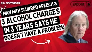 OWI Sentencing: Man With Slurred Speech & 3 Charges In 3 Years, Says He Doesn't Have A Problem!