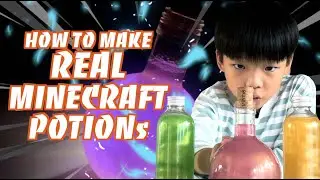 How to make REAL MINECRAFT POTIONS !!!! using home ingredients