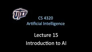 UTEP AI Lecture 15
