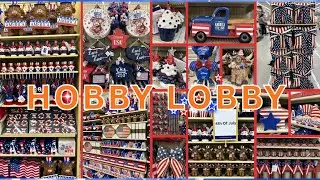 КРАСНЫЙ, БЕЛЫЙ И ВАУ! Декор ко Дню независимости в Hobby Lobby!! 🇺🇲👑🛒