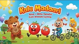 Kalu Madari Aaya | 🍅 Ahha Tamater Bare Mazedar | 🚲 Cutes one Riding Bicycle |Hindi Rhymes for Kids 🎉