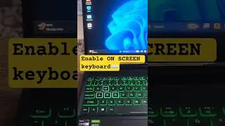 ON Screen Keyboard(ACER NITRO 5) #computer #shortcutkeys #tipsandtricks #shorts#windows11