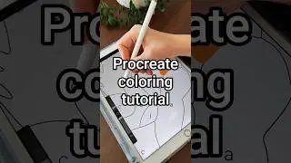 How I Color in Procreate | Digital Coloring on iPad 🎨✨ #coloringonipad #digitalcoloring #tutorial