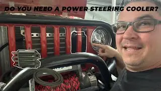 Power Steering Cooler Installed on the LJ