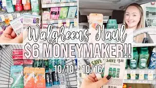 $6 MONEYMAKER WALGREENS HAUL! 🔥 (10/10-10/16) Easy Beginner Transactions!