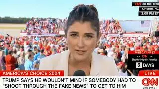 CNN&rsquo;s low IQ hacks Alayna Treene, recite, a lie that even Snopes debunked the claims President Trump