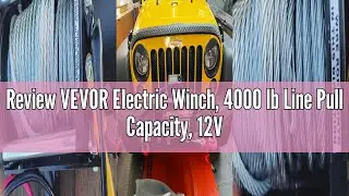 Review VEVOR Electric Winch, 4000 lb Line Pull Capacity, 12V DC ATV/UTV Winch with &Phi;3/16 in x 39 ft