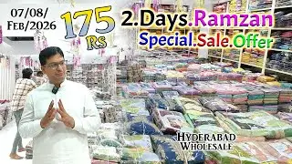 Ramzan Special Sale 2026 Offer 2.Days Only Hyderabad Wholesale 175 Rs || G M Suits ||