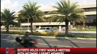 Duterte meets incoming Cabinet in PICC