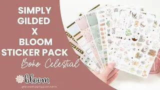Simply Gilded x bloom Boho Celestial Sticker Pack - bloom Daily Planners &reg;