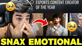 Snax Emotional On First Time Nomination For Esport Award🥹