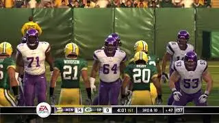Madden NFL 10 Gameplay - Franchise mode - Minnesota Vikings vs Green Bay Packers